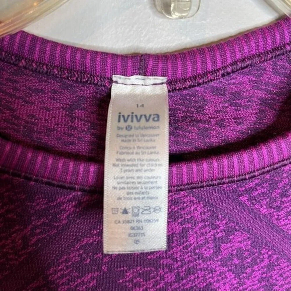 Ivivva by Lululemon space dye long sleeve top